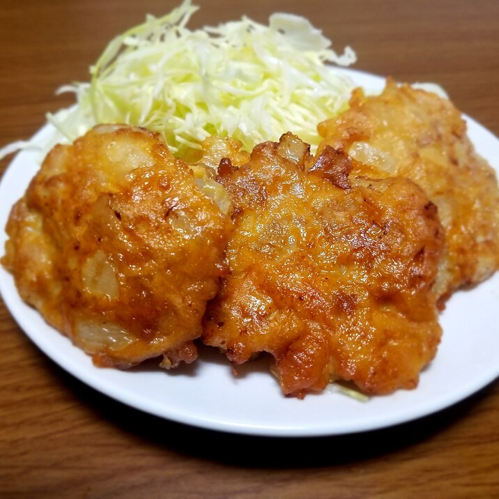 かさ増し！少しの油で唐揚げ